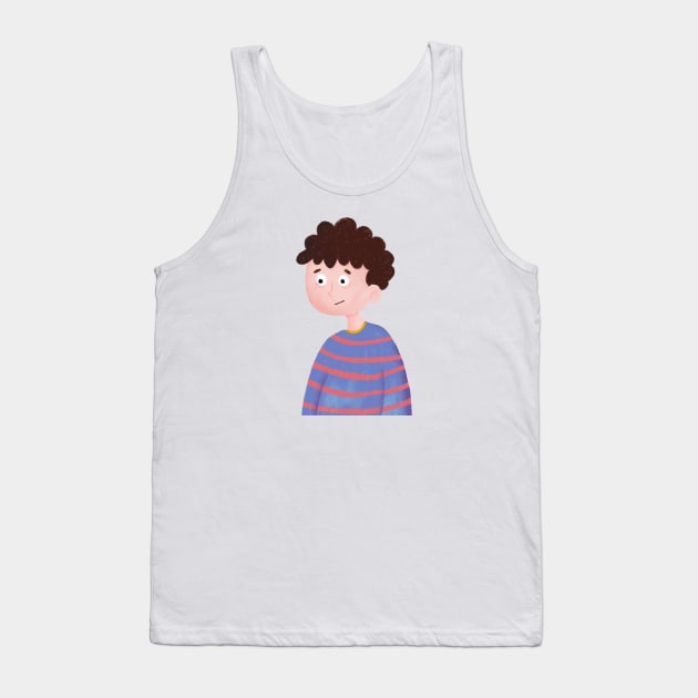 boy with strip clothes Tank Top by trialanderror